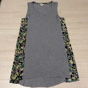 3/$10 Ambar Gray And Floral Dress